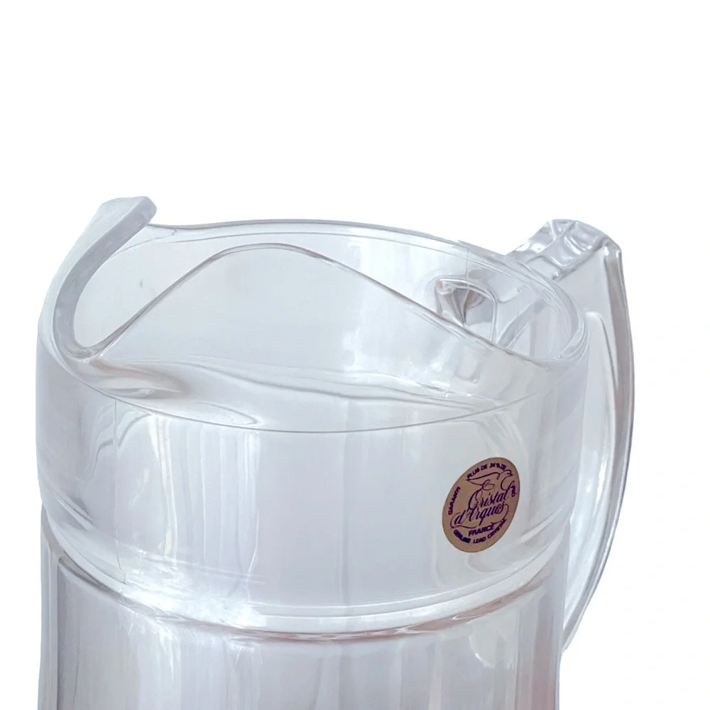 Cristal d’Arques Longchamp Pitcher 24% Lead Crystal Vintage 1.4 Liter